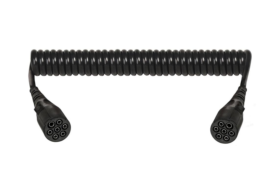 Spiralkabel 7/24N - 3,5 M Metal